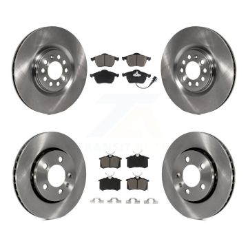 Front Rear Disc Brake Rotors And Ceramic Pads Kit For Volkswagen Golf Audi TT Quattro K8C-100772