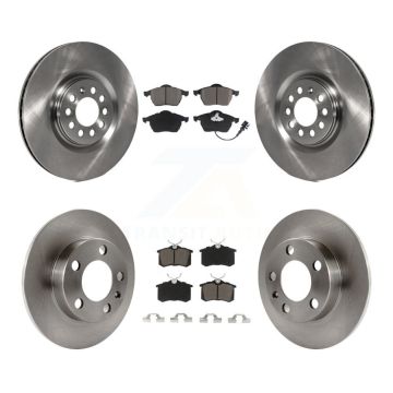 Front Rear Disc Brake Rotors And Ceramic Pads Kit For 2000-2006 Audi TT K8C-100778