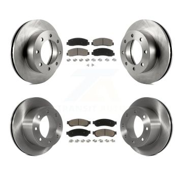 Front Rear Disc Brake Rotors And Ceramic Pads Kit For 2008-2009 Ford F-250 Super Duty 4WD K8C-100806
