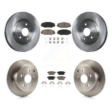 Front Rear Disc Brake Rotors And Ceramic Pads Kit For 2010 Toyota Matrix XRS K8C-100816