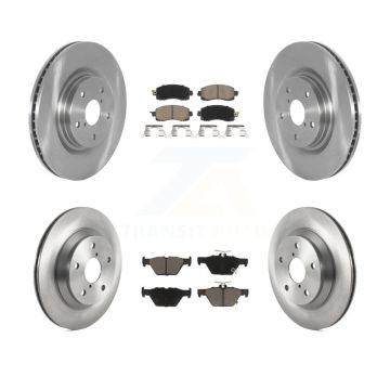 Front Rear Disc Brake Rotors And Ceramic Pads Kit For Subaru Forester K8C-100822