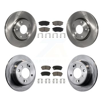 Front Rear Disc Brake Rotors And Ceramic Pads Kit For Hyundai Tucson Kia Sportage FWD K8C-100862
