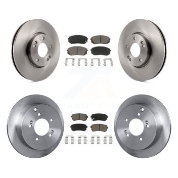 Front Rear Disc Brake Rotors And Ceramic Pads Kit For Hyundai Tucson Kia Sportage K8C-100863