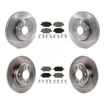 Front Rear Brake Rotor & Ceramic Pad Kit For Chevrolet Equinox GMC Terrain Buick LaCrosse K8C-100871