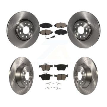 Front Rear Disc Brake Rotors And Ceramic Pads Kit For Audi TT Quattro K8C-100876