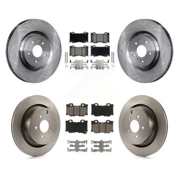 Front Rear Brake Rotor & Ceramic Pad Kit For 09-13 INFINITI FX50 With Dual Piston Caliper K8C-100893