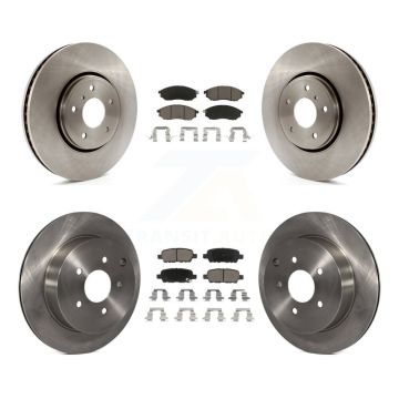 Front Rear Disc Brake Rotors And Ceramic Pads Kit For INFINITI FX35 FX37 FX45 K8C-100899