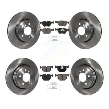 Front Rear Disc Brake Rotors And Ceramic Pads Kit For 2004-2010 BMW X3 K8C-100912