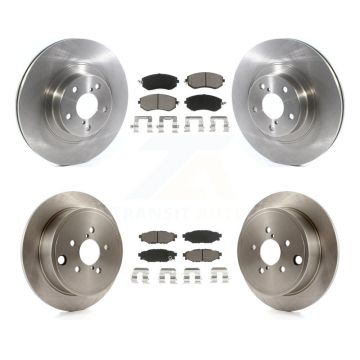 Front Rear Disc Brake Rotors & Ceramic Pad Kit For Subaru Impreza Forester Outback Legacy K8C-100916
