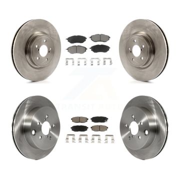 Front Rear Disc Brake Rotors And Ceramic Pads Kit For 2014-2018 Subaru Forester 2.0L K8C-100922