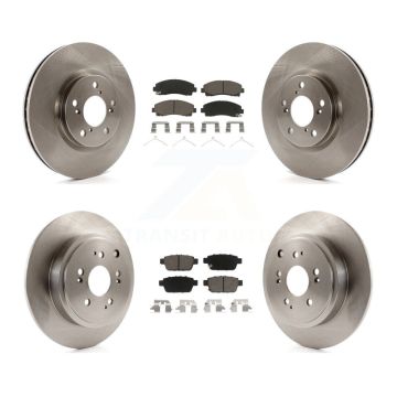 Front Rear Disc Brake Rotors And Ceramic Pads Kit For 2006-2014 Honda Ridgeline K8C-100928