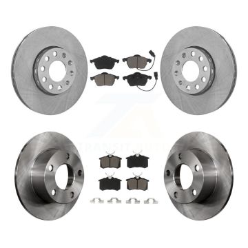 Front Rear Disc Brake Rotors And Ceramic Pads Kit For Volkswagen Passat Audi A6 K8C-100959
