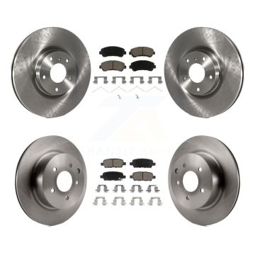 Front Rear Disc Brake Rotors And Ceramic Pads Kit For Nissan Maxima K8C-100969