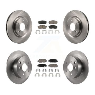 Front Rear Disc Brake Rotors And Ceramic Pads Kit For Nissan Sentra Juke K8C-100973
