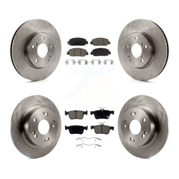 Front Rear Disc Brake Rotors And Ceramic Pads Kit For Honda Accord K8C-100985