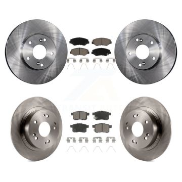 Front Rear Disc Brake Rotors And Ceramic Pads Kit For Honda Accord K8C-100987