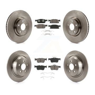 Front Rear Disc Brake Rotor Ceramic Pad Kit For Ford Edge With 316mm Diameter K8C-100992