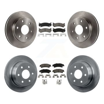 Front Rear Brake Rotor Ceramic Pad Kit For Chevrolet GMC Silverado 1500 Sierra Classic XL K8C-100995