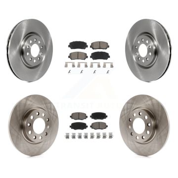 Front Rear Brake Rotor & Ceramic Pad Kit For Chrysler 200 With 330mm Diameter K8C-100997