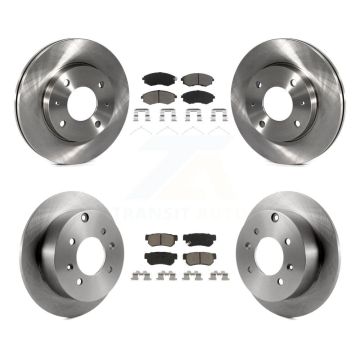 Front Rear Disc Brake Rotors And Ceramic Pads Kit For Hyundai Sonata Kia Optima Magentis K8C-101005