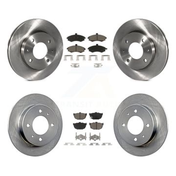 Front Rear Disc Brake Rotors And Ceramic Pads Kit For Hyundai Elantra rear brakes K8C-101007