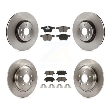 Front Rear Brake Rotors Ceramic Pad Kit For Volvo S60 V70 With 336mm Diameter Rotor K8C-101012