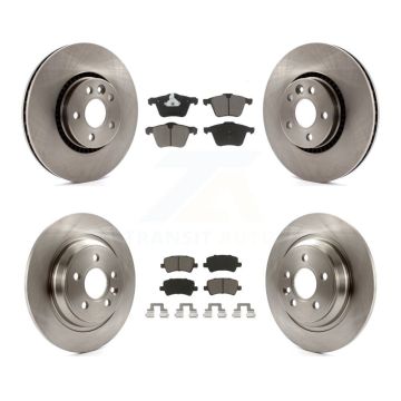 Front Rear Disc Brake Rotors And Ceramic Pads Kit For Volvo S60 V60 Cross Country V70 K8C-101013