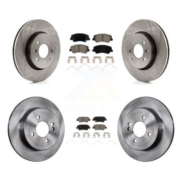 Front Rear Disc Brake Rotors And Ceramic Pads Kit For Kia Rio Hyundai Accent K8C-101023