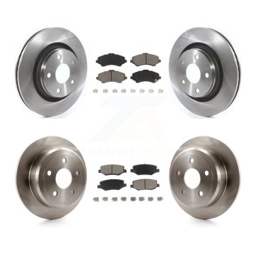 Front Rear Disc Brake Rotors And Ceramic Pads Kit For Jeep Wrangler JK K8C-101032