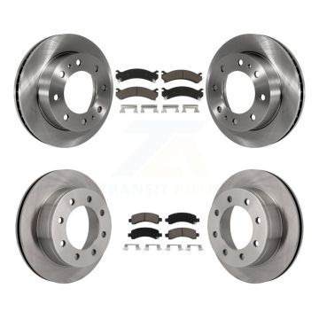 Front Rear Disc Brake Rotors And Ceramic Pads Kit For GMC Savana 2500 Chevrolet Express K8C-101033