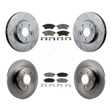 Front Rear Disc Brake Rotors And Ceramic Pads Kit For 2012-2013 Buick Verano K8C-101049