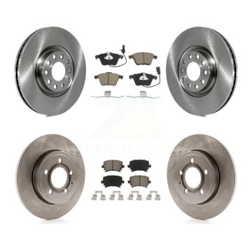 Front Rear Disc Brake Rotors And Ceramic Pads Kit For Audi A4 Quattro K8C-101061