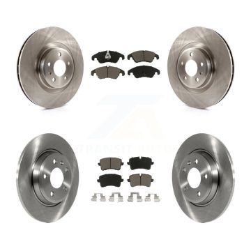 Front Rear Brake Rotor & Ceramic Pad Kit For 2013 Audi A6 With 345mm Diameter K8C-101069