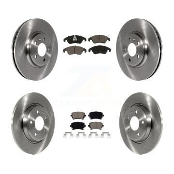 Front Rear Disc Brake Rotors And Ceramic Pads Kit For 2013 Audi A4 allroad K8C-101071