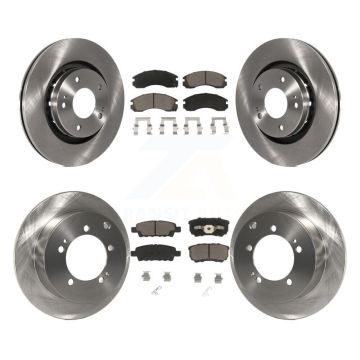 Front Rear Disc Brake Rotors And Ceramic Pads Kit For 2005-2006 Mitsubishi Outlander K8C-101089