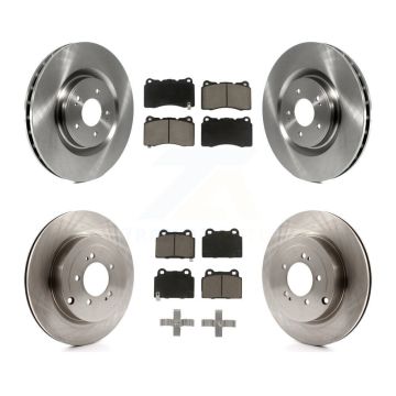 Front Rear Disc Brake Rotors And Ceramic Pads Kit For Mitsubishi Lancer K8C-101093