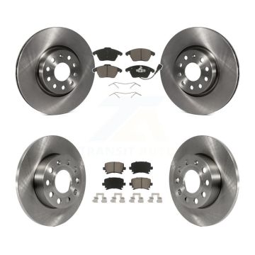 Front Rear Brake Rotor Ceramic Pad Kit For Audi A3 Quattro With 260mm Diameter K8C-101114