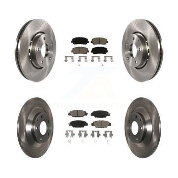 Front Rear Disc Brake Rotors And Ceramic Pads Kit For Mazda CX-5 K8C-101143