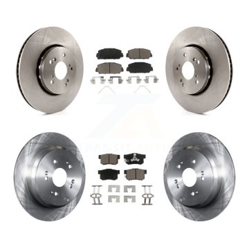 Front Rear Disc Brake Rotors And Ceramic Pads Kit For 2013-2018 Acura RDX K8C-101159