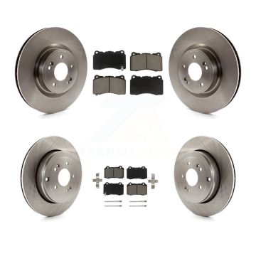 Front Rear Disc Brake Rotors And Ceramic Pads Kit For Hyundai Genesis Coupe K8C-101165