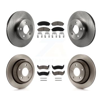 Front Rear Disc Brake Rotors And Ceramic Pads Kit For Ford Ranger Mazda B4000 K8C-101169