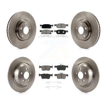 Front Rear Disc Brake Rotors And Ceramic Pads Kit For Lincoln Continental K8C-101172