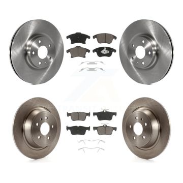 Front Rear Disc Brake Rotors And Ceramic Pads Kit For Ford Fusion Lincoln MKZ K8C-101175
