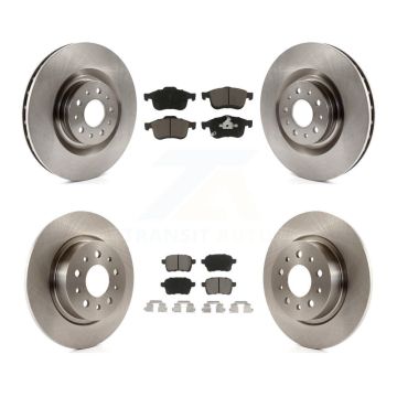 Front Rear Disc Brake Rotors And Ceramic Pads Kit For 2014-2020 Fiat 500L K8C-101182