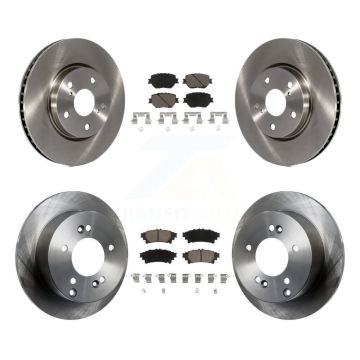 Front Rear Disc Brake Rotors And Ceramic Pads Kit For Lexus IS250 K8C-101194