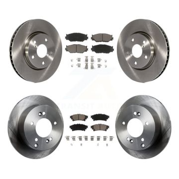 Front Rear Brake Rotor Ceramic Pad Kit For Lexus IS250 Base with RWD With F Sport Package K8C-101195