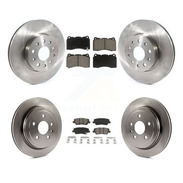 Front Rear Disc Brake Rotors And Ceramic Pads Kit For Cadillac CTS K8C-101196