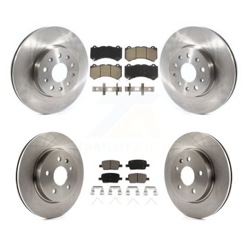 Front Rear Disc Brake Rotors And Ceramic Pads Kit For Chevrolet Camaro LT LS K8C-101212