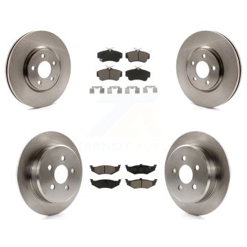 Front Rear Disc Brake Rotor And Ceramic Pad Kit For 2007 Chrysler PT Cruiser Turbocharged K8C-101221