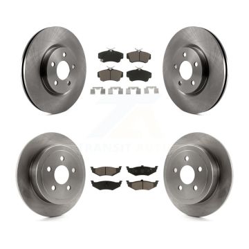 Front Rear Disc Brake Rotors And Ceramic Pads Kit For Chrysler PT Cruiser K8C-101222